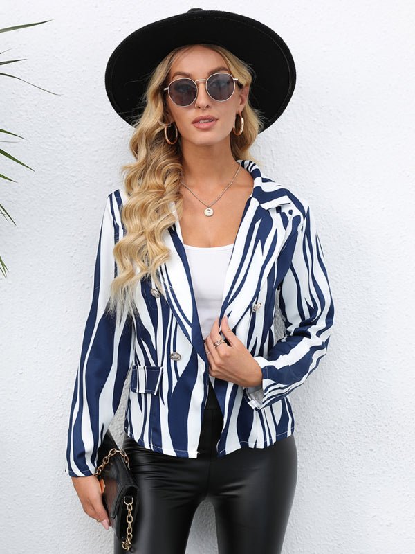 Hot Zebra Print Artist's Blazer