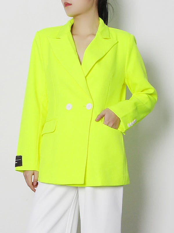 Neon Yellow Designer's Blazer