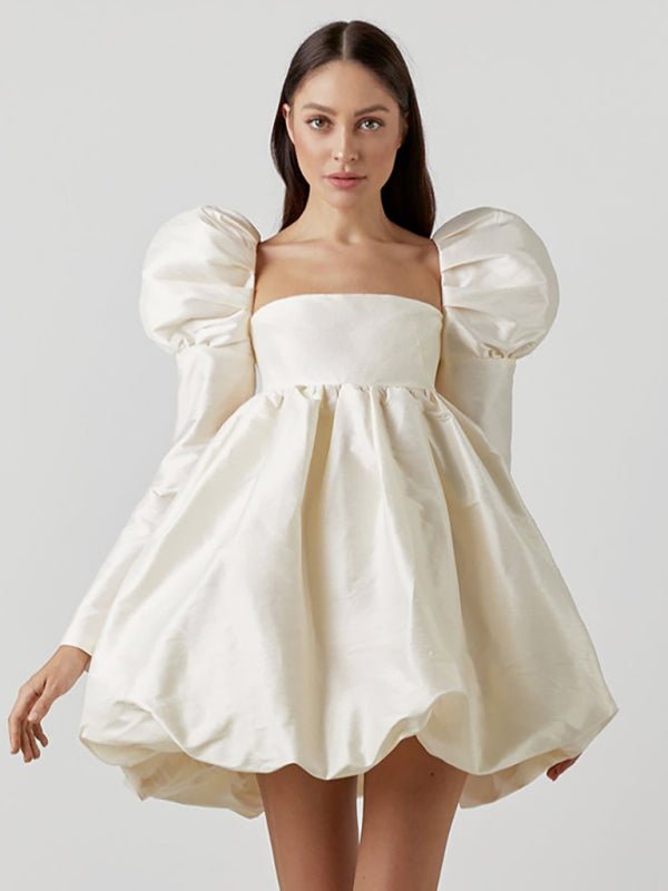 Cottage Puff Babydoll Dress